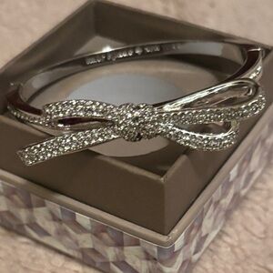 Kate Spade Silver Crystal Bow Bracelet